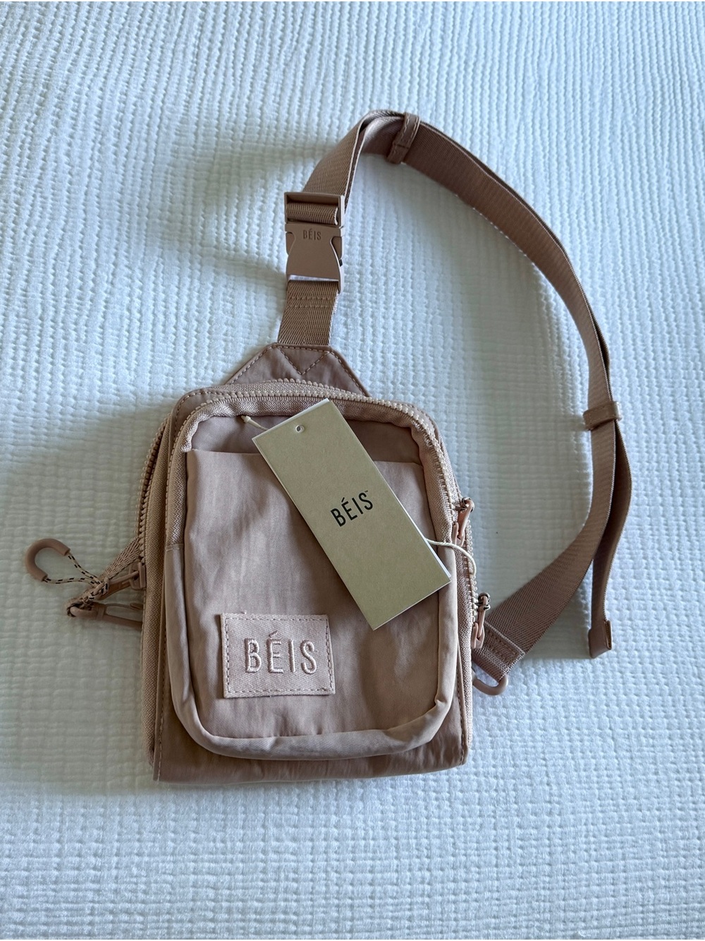 BEIS Crossbody Sling Bag with Water Bottle Holder